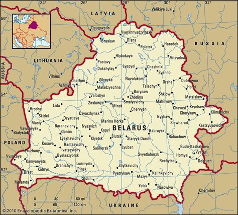 Покажи карту белоруссии