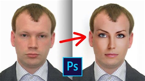 Замена лица в фотошопе