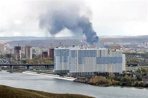 Пожар в красноярске сейчас на правом берегу