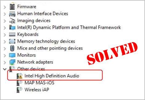 Intel high definition audio driver